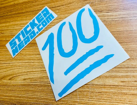 100 Emoji Decal - Funny Vinyl Sticker