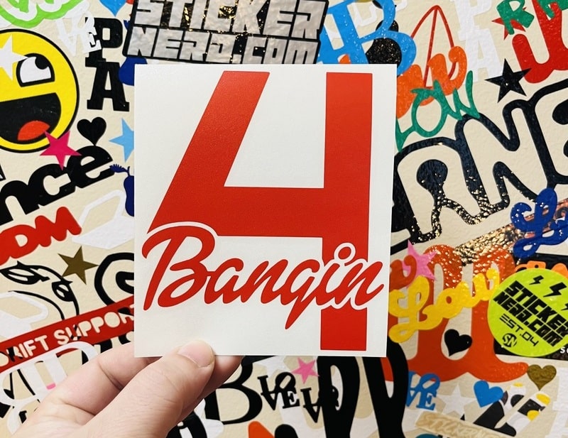 Four Bangin' Decal - STICKERNERD.COM