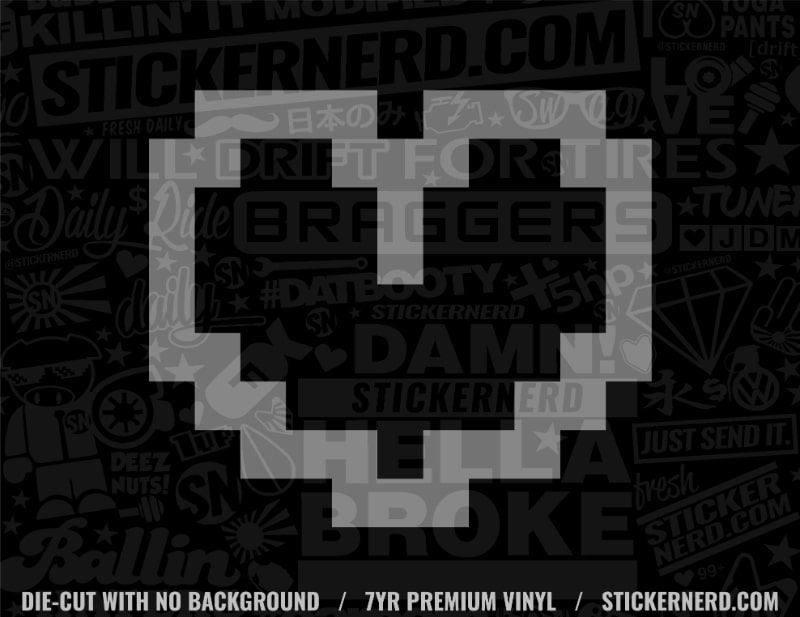 8-Bit Heart Sticker
