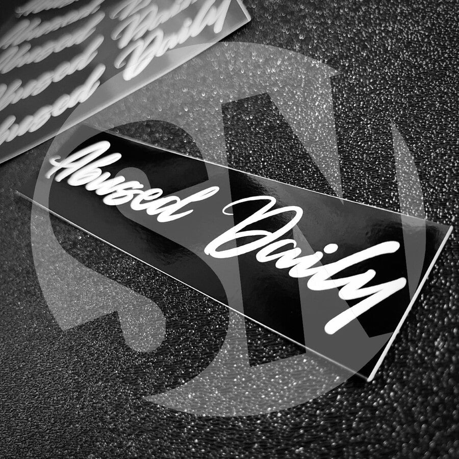 Abused Daily Sticker - Decal - STICKERNERD.COM