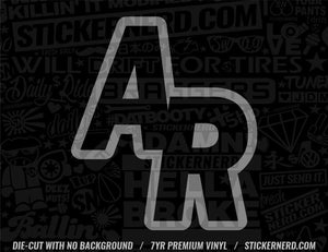 AR State Initials Sticker - STICKERNERD.COM