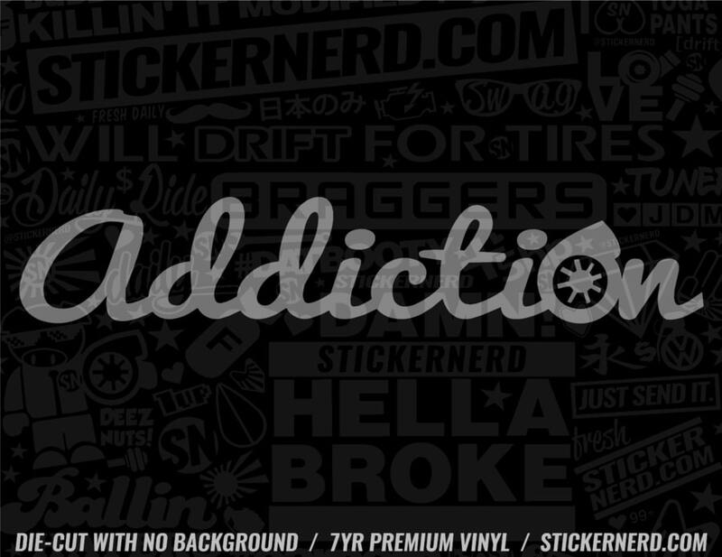 Addiction Turbo Sticker - Decal - STICKERNERD.COM