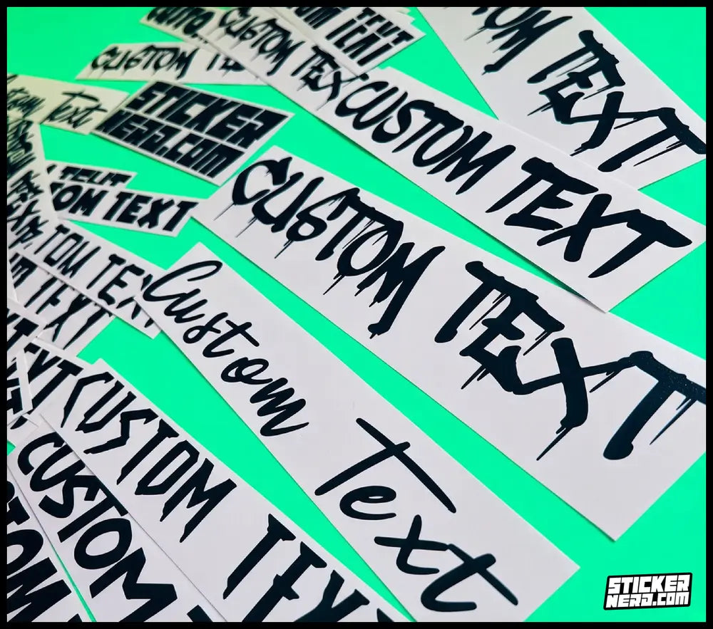 Auto Vinyl Decals - Custom Window Decals