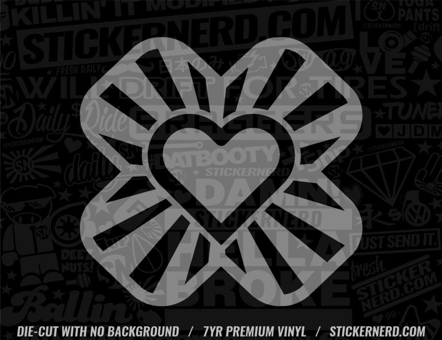 Bandage Heart Sticker JDM Vinyl Stickers Tuner Car Window Decals