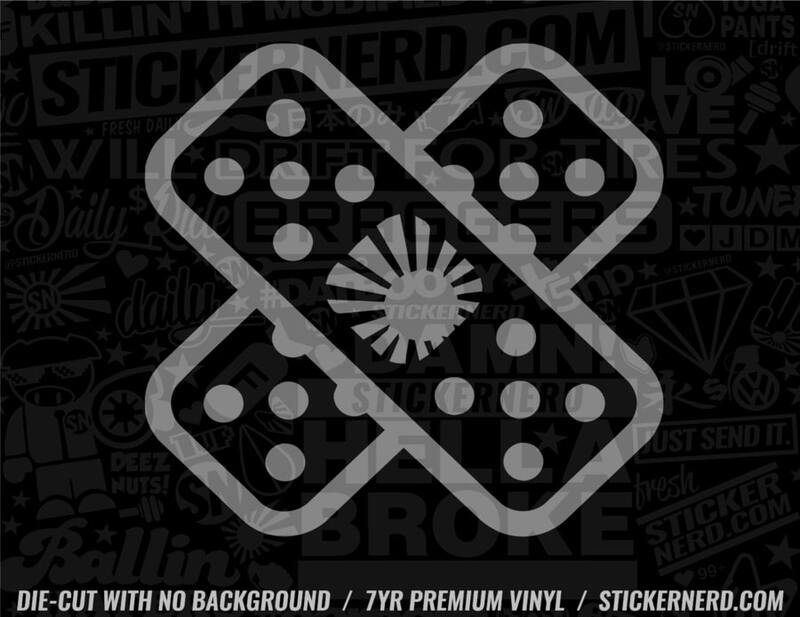 Bandage JDM Cross Sticker - Window Decal - STICKERNERD.COM