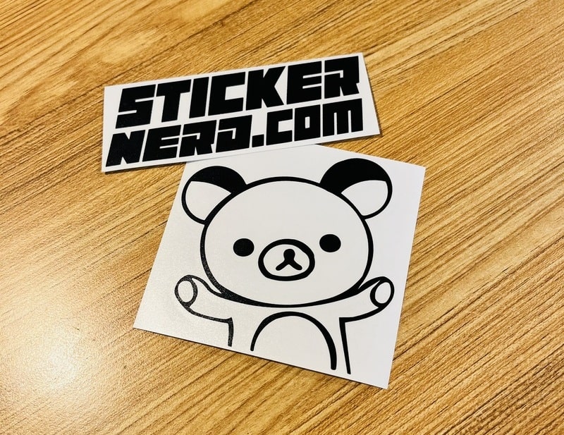 Bear Mascot Peeker Decal