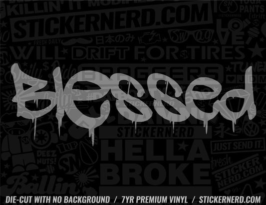 Blessed Sticker - Window Decal - STICKERNERD.COM