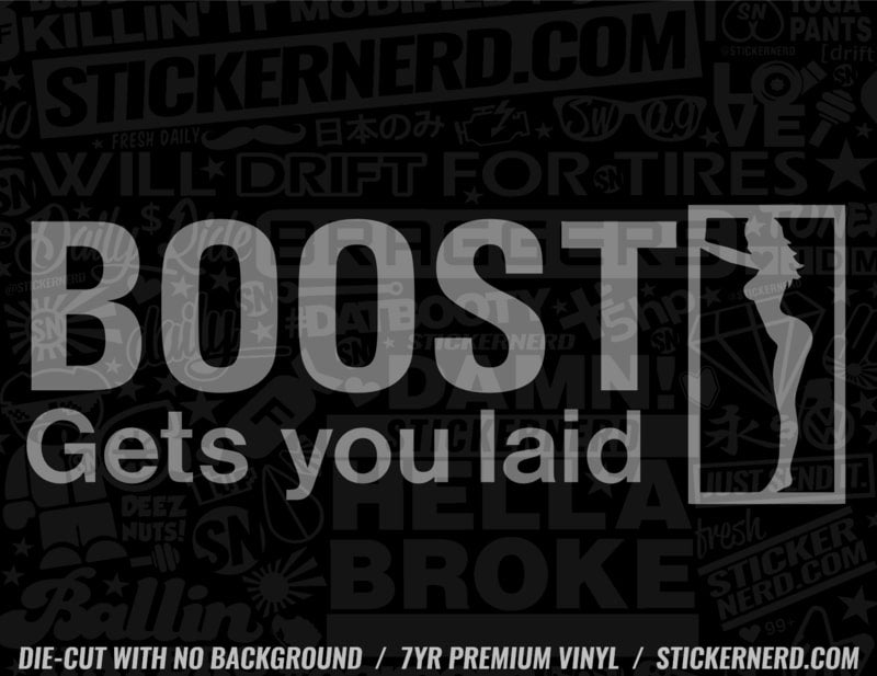 Boost Gets You Laid Sticker