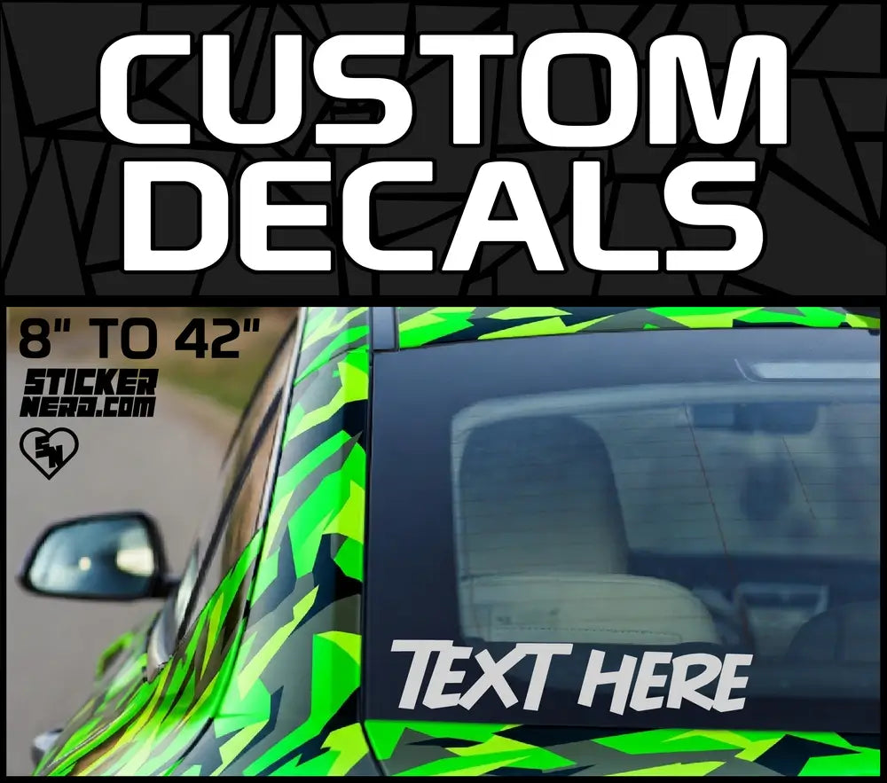 Custom Decals - Custom Vinyl Car Lettering Stickers - Window Decals - Custom Boat Stickers