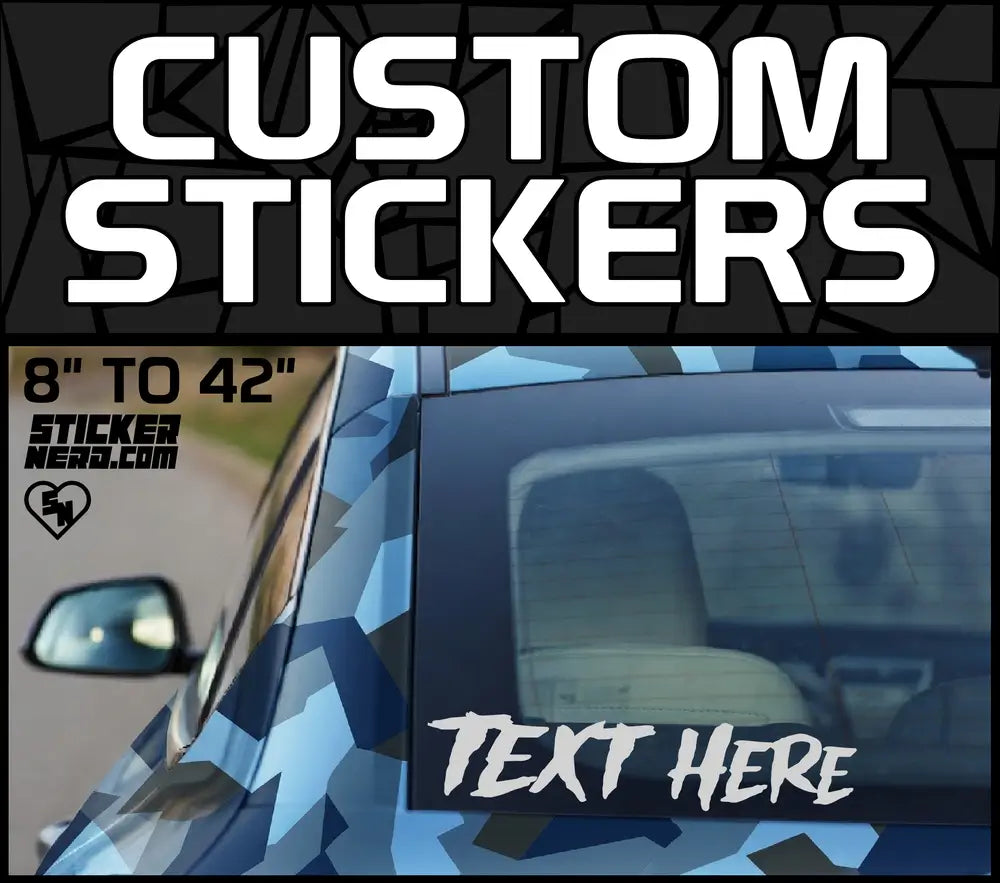 Custom Stickers - Custom Vinyl Car Lettering Decals - Window Decals - Custom Boat Stickers