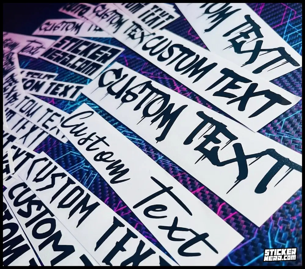 Custom Stickers - Custom Vinyl Car Lettering Decals - Window Decals - Custom Boat Stickers