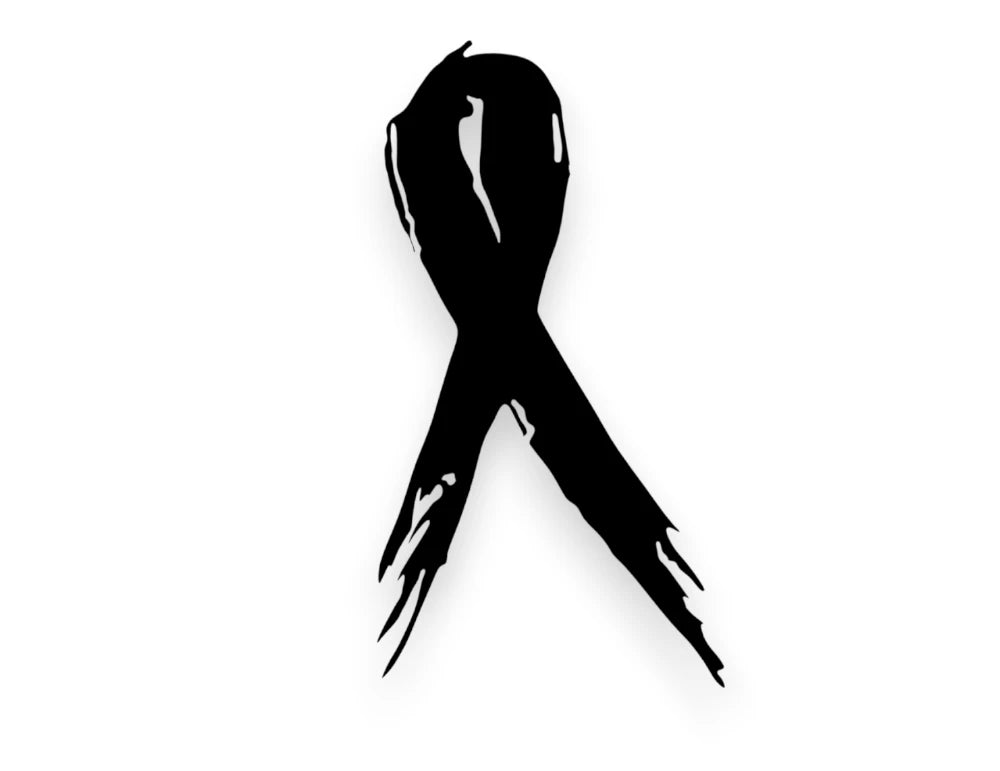 Cancer Awareness Ribbon Sticker - Window Decal