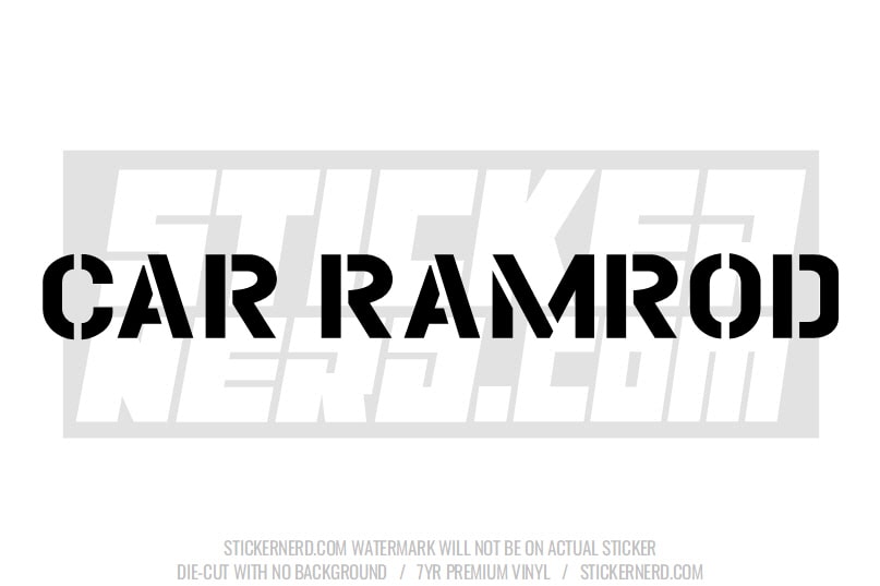 Car Ramrod Windshield Sticker - Decal - STICKERNERD.COM