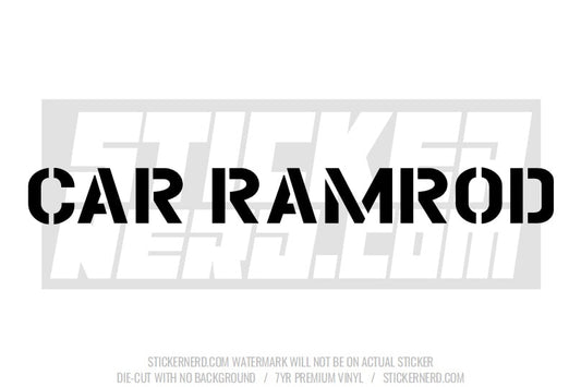 Car Ramrod Windshield Sticker - Decal - STICKERNERD.COM