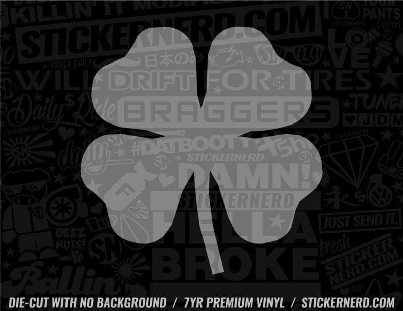 Clover Leaf Sticker - Decal - STICKERNERD.COM