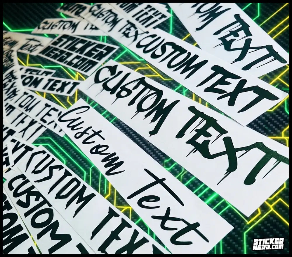 Custom Car Lettering - Vinyl Stickers And Decals For Cars