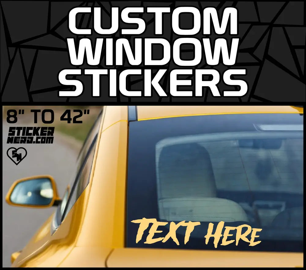 Custom Window Stickers - Design Custom Decals Online