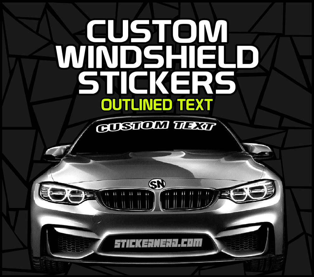 Custom Windshield Stickers