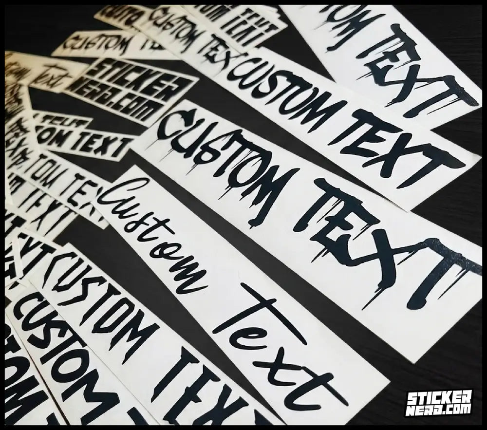 Custom Die-Cut Vinyl Decals - Custom Stickers
