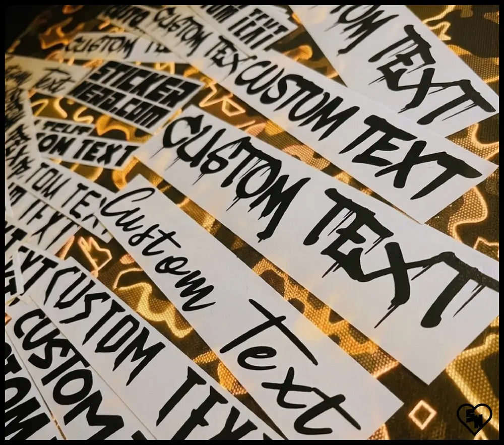 Custom Die-Cut Vinyl Decals - Custom Stickers
