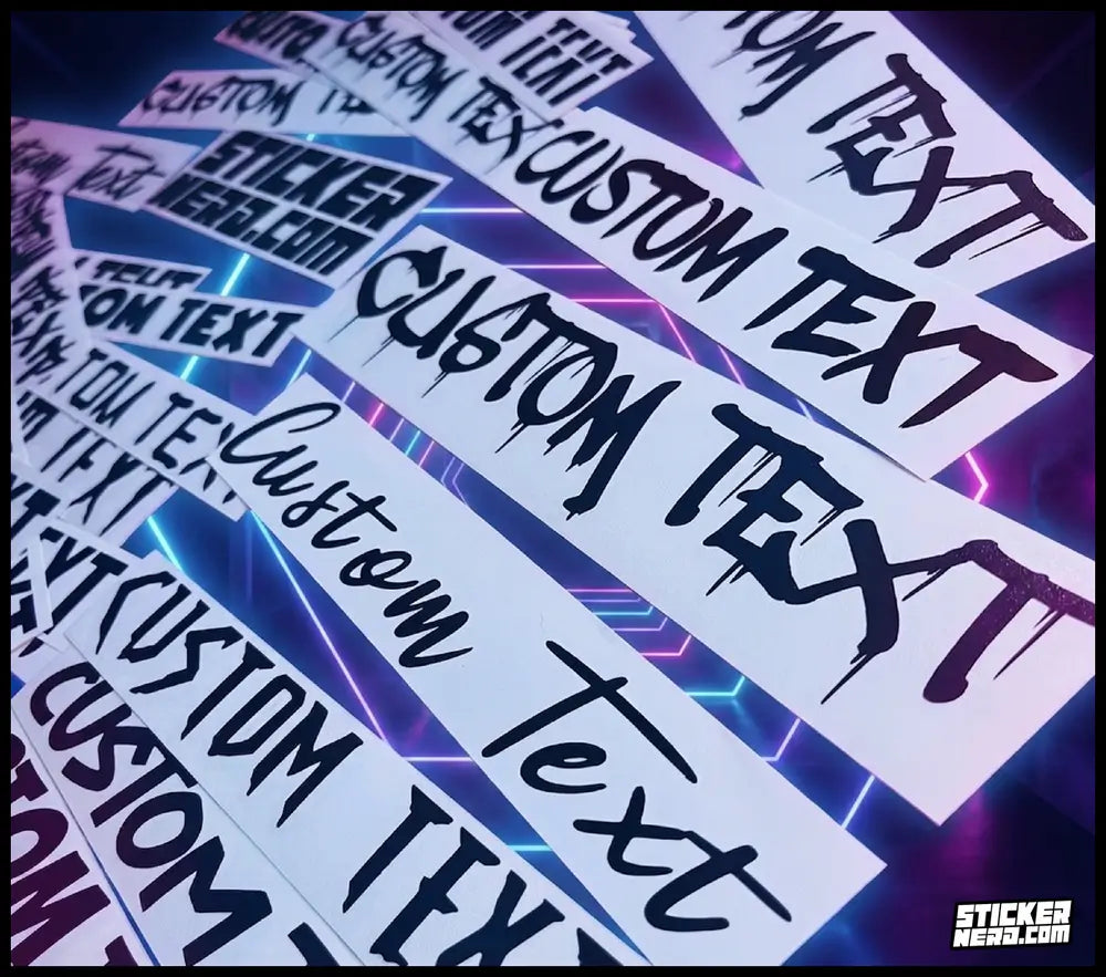 Custom Permanent Stickers - Vinyl Decals For Cars - Design Online