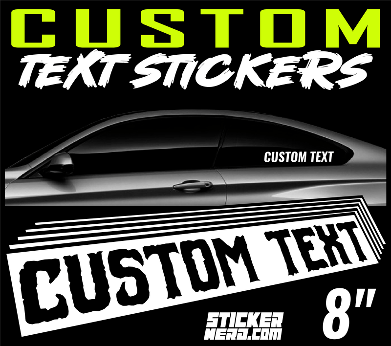 Custom Car Stickers - Car Decals
