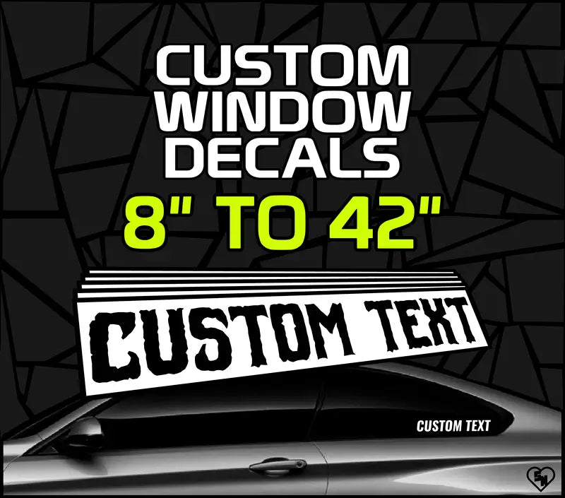 Custom Window Decals - Design Custom Stickers Online