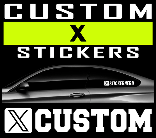 Custom X Stickers
