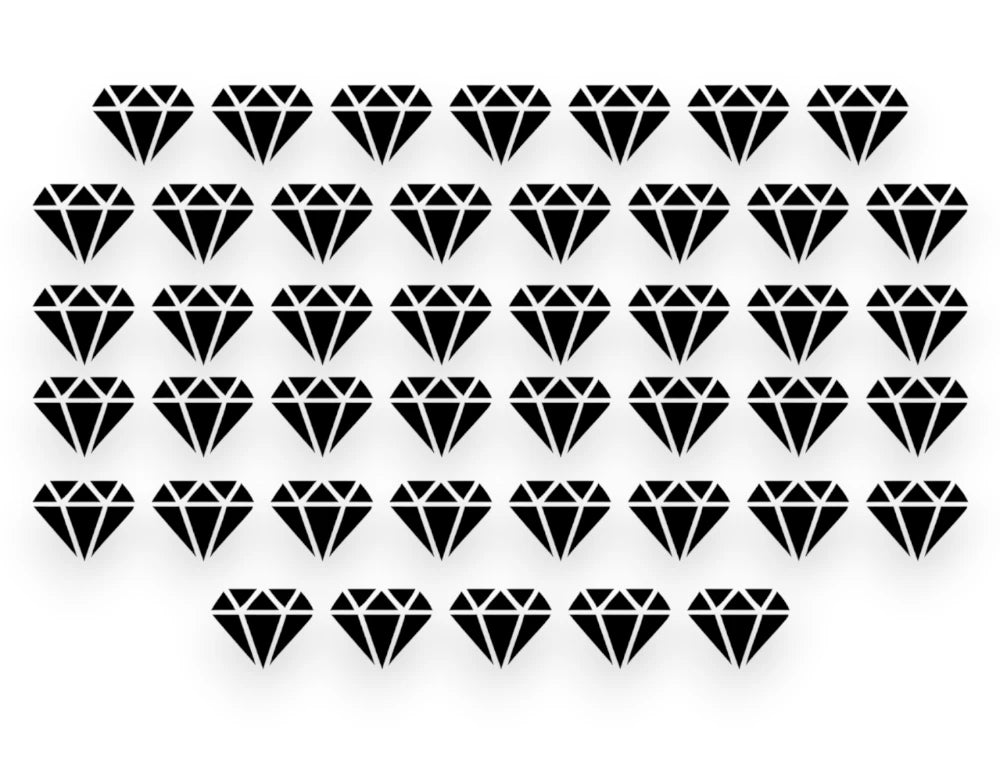 Diamond Sticker Pack - Window Decal - STICKERNERD.COM