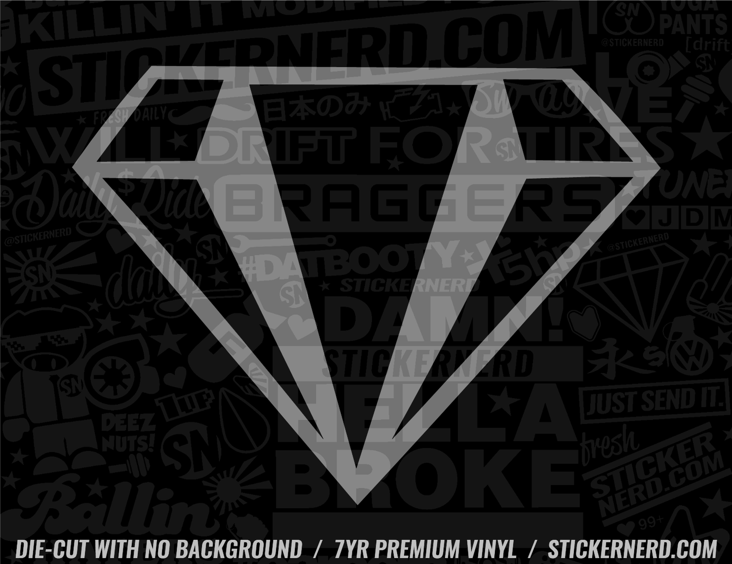 JDM Diamond Sticker - Window Decal - STICKERNERD.COM