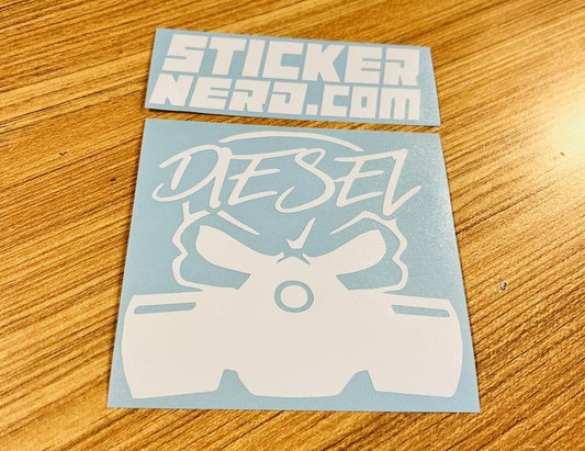 Diesel Gas Mask Sticker - Window Decal - STICKERNERD.COM