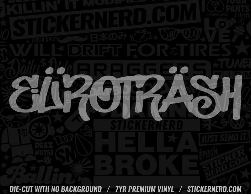 Euro Trash Sticker - Decal - STICKERNERD.COM