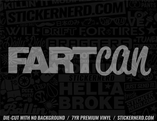 Fart Can Sticker