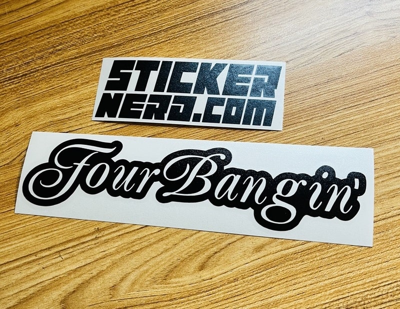 Four Bangin' Sticker - STICKERNERD.COM