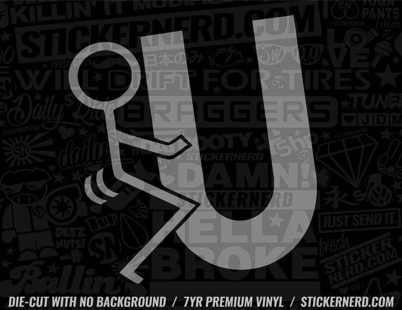 Fuck You Sticker - Window Decal - STICKERNERD.COM