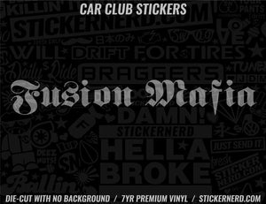 Fusion Mafia Sticker - Window Decal - STICKERNERD.COM