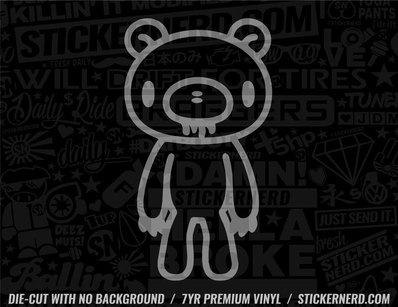 Gloomy Bear Sticker - Decal - STICKERNERD.COM