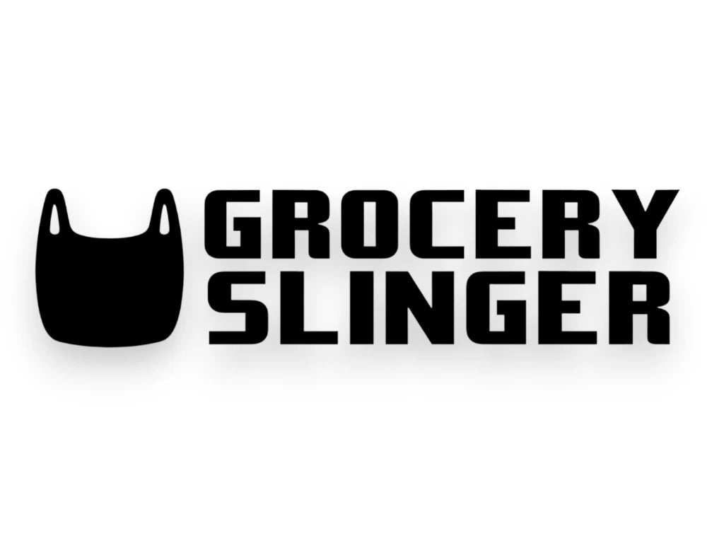 Grocery Slinger Sticker - Funny Window Decal - STICKERNERD.COM