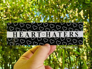 Heart Haters Printed Sticker - StickerNerd.com