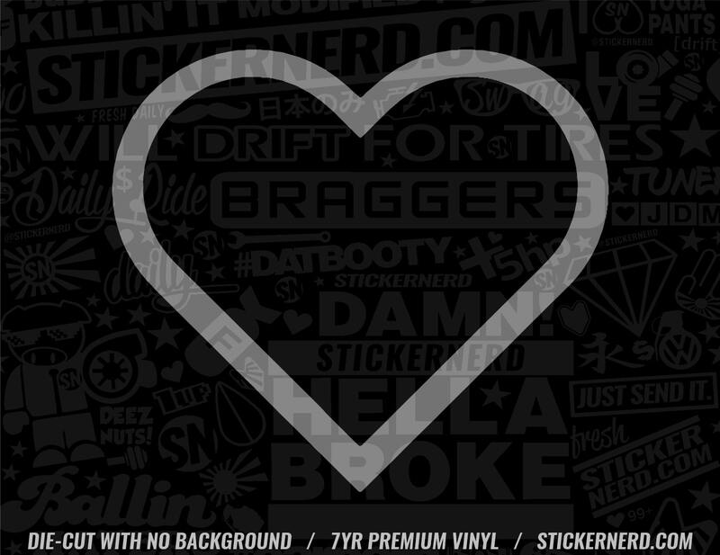 Heart Outline Sticker - STICKERNERD.COM