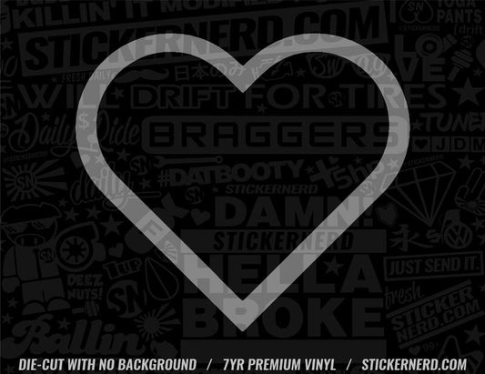 Heart Outline Sticker - STICKERNERD.COM