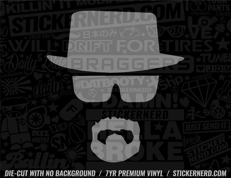 Heisenberg Sticker - Window Decal - STICKERNERD.COM