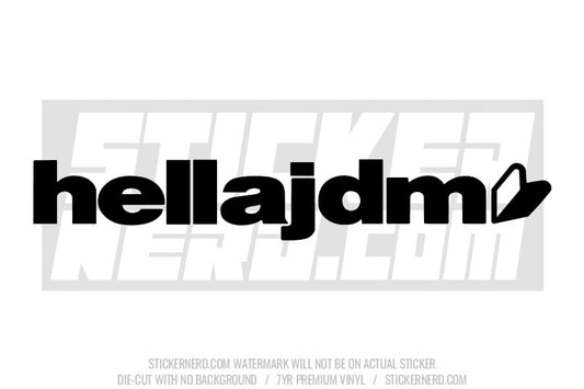 Hella JDM Windshield Sticker - Decal - STICKERNERD.COM