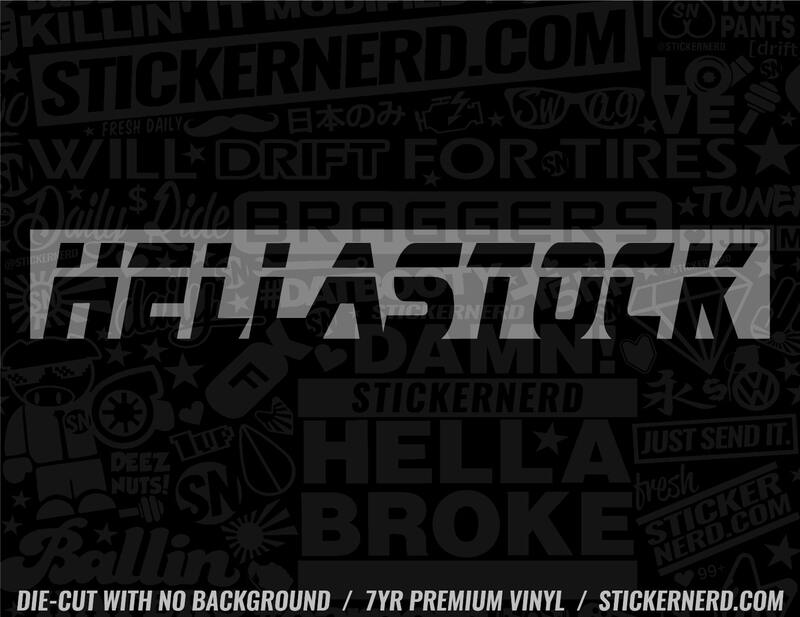 Hella Stock Sticker - Window Decal - STICKERNERD.COM