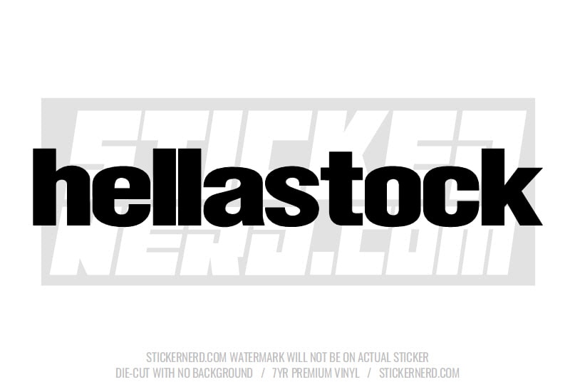 Hellastock Windshield Sticker - Window Decal - STICKERNERD.COM