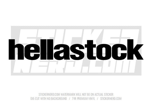 Hellastock Windshield Sticker - Window Decal - STICKERNERD.COM