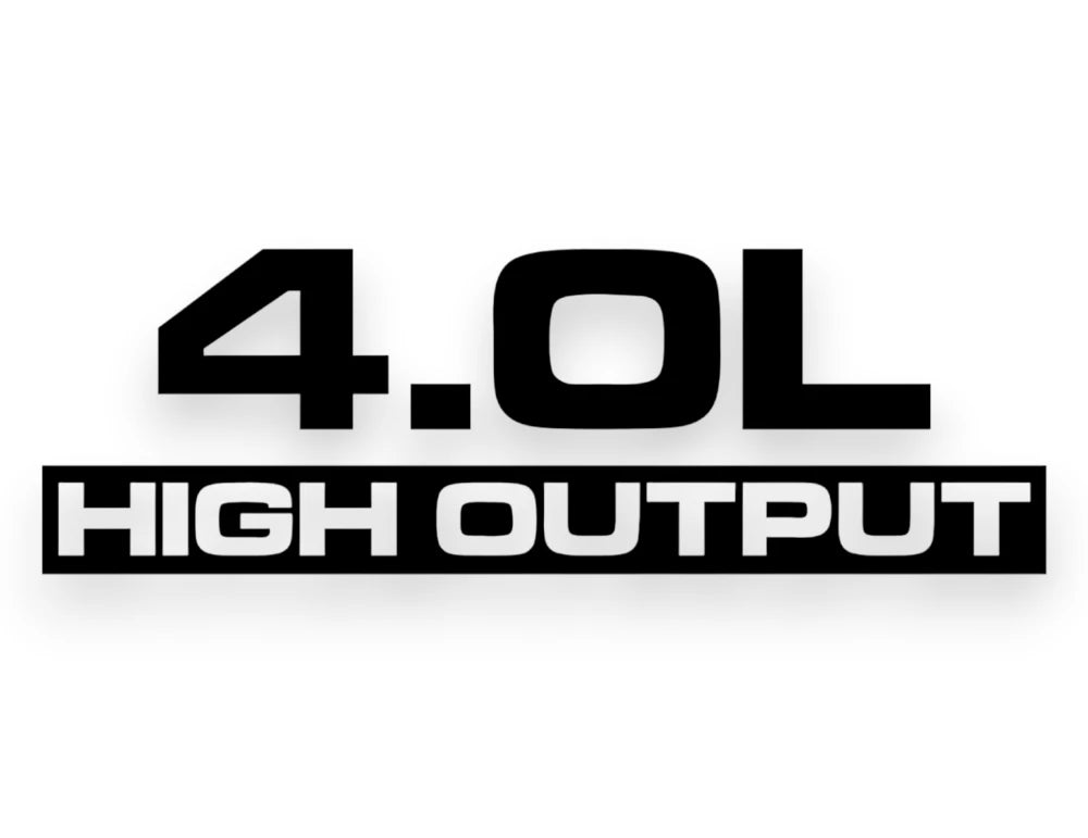 4.0L High Output Sticker - Decal - STICKERNERD.COM
