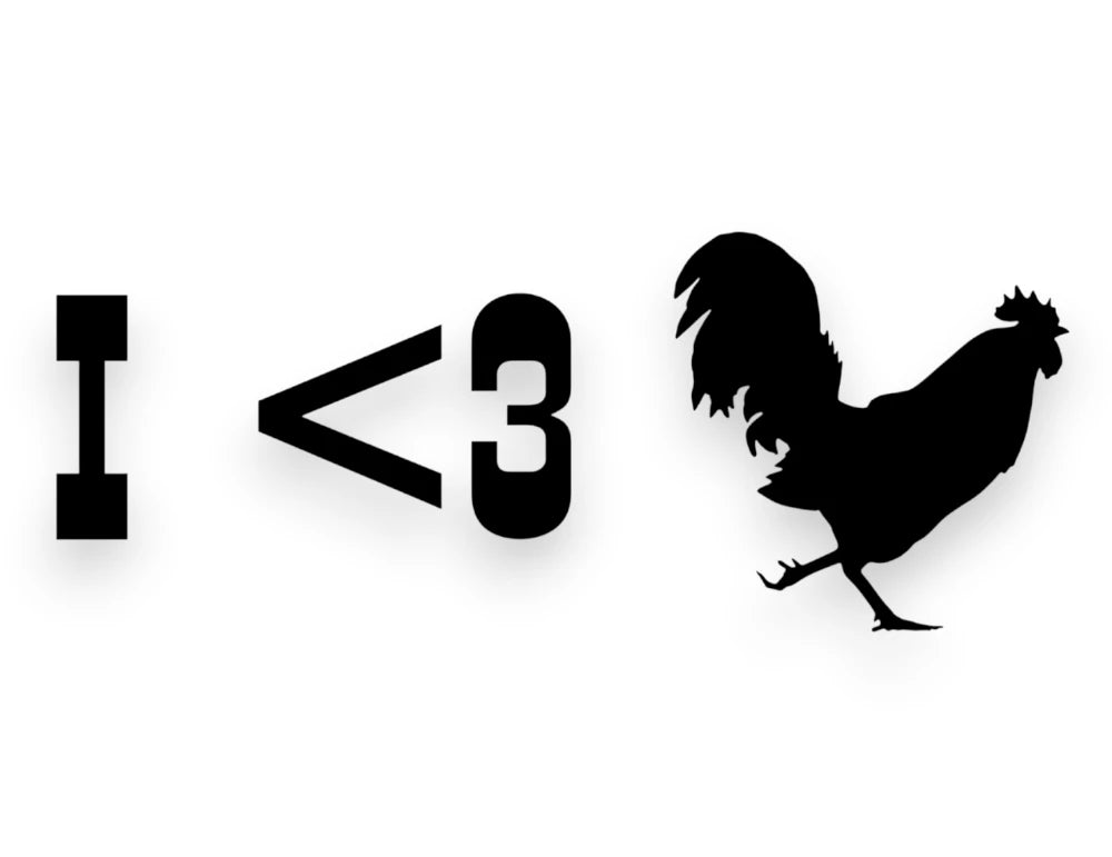 I Heart Cock Sticker - Window Decal - STICKERNERD.COM