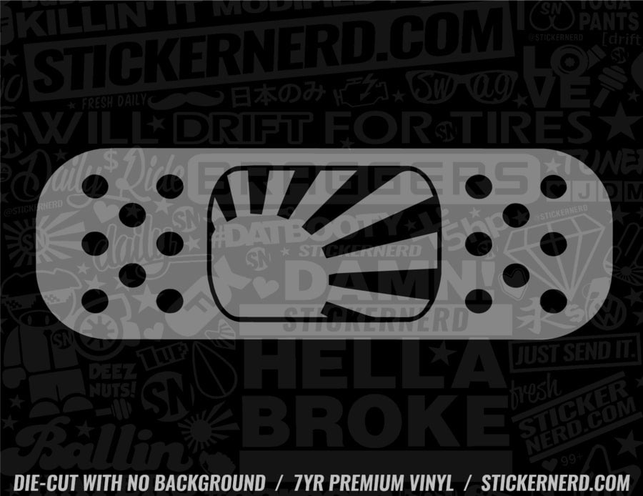 Bandage Japan Flag JDM Sticker - Window Decal - STICKERNERD.COM
