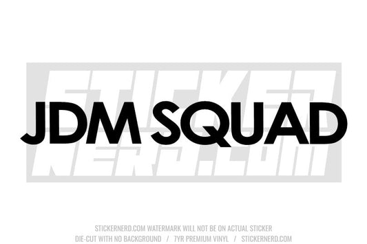 JDM Squad Windshield Sticker